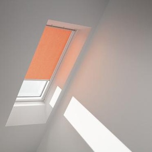 VELUX Sichtschutzrollo orange uni manuell Rahmen aluminium RFL CK06 4164S