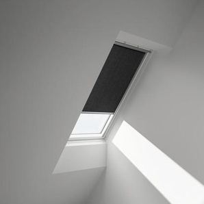 VELUX Sichtschutzrollo schwarz uni manuell Rahmen aluminium RFL FK04 4069S