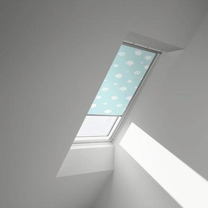 VELUX Verdunkelungsrollo Kids blauer Himmel manuell Rahmen weiß DKL C04 4660SWL