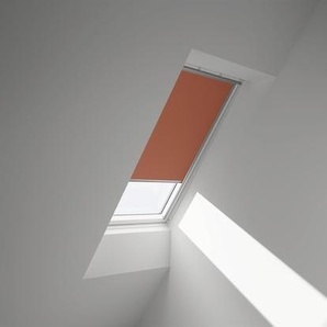 VELUX Verdunkelungsrollo uni orange manuell Rahmen aluminium DKL F04 4564S