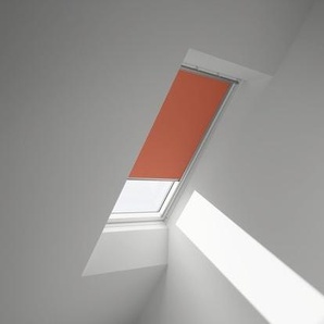 VELUX Verdunkelungsrollo uni orange manuell Rahmen aluminium DKL Y97 4564S