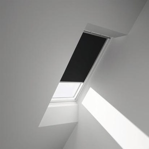 VELUX Verdunkelungsrollo uni schwarz manuell Rahmen aluminium DKL Y67 3009S
