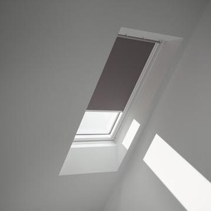 VELUX Verdunkelungsrollo uni taupe manuell Rahmen aluminium DKL M08 4577S DKL.M08.____S