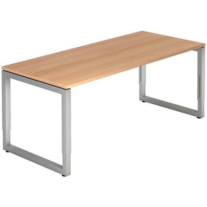 Venda Schreibtisch, Eiche, Holzwerkstoff, rechteckig, eckig, 80x85x180 cm, Fsc, DIN EN ISO 14001, DIN EN ISO 9001, höhenverstellbar, Arbeitszimmer, Schreibtische, Bürotische