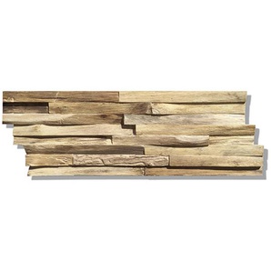 Venda Wandverkleidung, Natur, Teak, Holz, Teakholz, massiv, 50x20x1-2 cm, Küchen, Küchenausstattung, Küchenrückwände