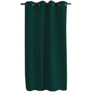 Verdunkelungsvorhang, Dunkelgrün, Textil, Uni, 135x260 cm, Reach, Made in EU, Oeko-Tex® Standard 100, beliebig kürzbar, Wohntextilien, Gardinen & Vorhänge, Fertiggardinen, Fertigstores