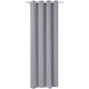 Verdunkelungsvorhang mit Metallösen 270 x 245 cm Grau Vidaxl 512530