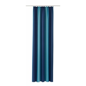 Verdunkelungsvorhang MY HOME Bondo Gardinen Gr. 295 cm, Kräuselband, 140 cm, blau Kräuselband Vorhang, Gardine, Fertiggardine, verdunkelnd