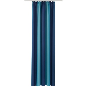 Verdunkelungsvorhang MY HOME Bondo Gardinen Gr. 145 cm, Kräuselband, 280 cm, blau Kräuselband Gardine Vorhang, Gardine, Fertiggardine, verdunkelnd