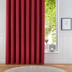 Verdunkelungsvorhang MY HOME Solana Gardinen Gr. 225 cm, Ösen, 280 cm, rot Ösen Gardine Vorhang, Gardine, Breite 280 cm, verdunkelnd, einfarbig, Raumteiler