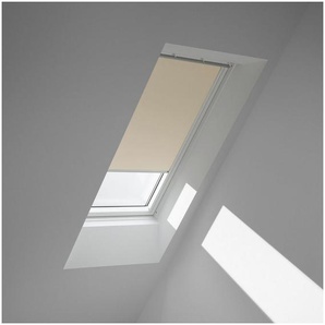 Verdunklungsrollo DKL CK06 1085SWL, VELUX, verdunkelnd, ohne Bohren, in Führungsschienen, VELUX »Pick & Click!«, weiße Führungsschienen & Griffleiste