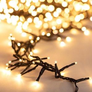 Verlängerung 5,5m für Girlande Aussen mit Schwarzem LED-Kabel Rispe 2700K Warmweiß