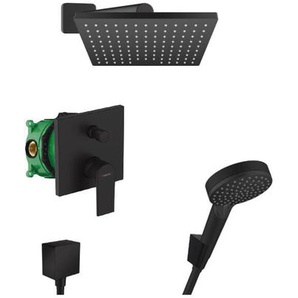 Hansgrohe - Vernis Shape All-in-One Duschset mit Kopfbrause 230 + Handbrause 2-strahlig, Mattschwarz