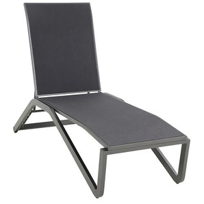 VERONA Sonnenliege, Gestell: Aluminium Iron grey, Textil: Grau