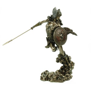 Veronese Figur germanische Walküre bronziert 24 cm Odin Skulptur Geistwesen