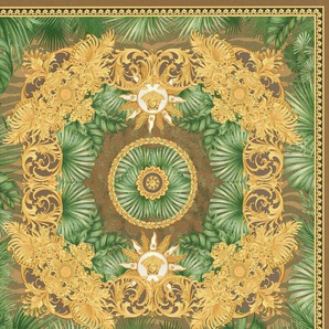 Versace Vliestapete Wallpaper Versace 5 Design, leicht strukturiert, leicht glänzend, (1 St), Dschungel auffallende Fliesen-Tapete