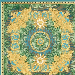 VERSACE Vliestapete Wallpaper Versace 5 Design Tapeten Dschungel auffallende Fliesen-Tapete Gr. B/L: 0,7 m x 10,05 m, Rollen: 1 St., bunt (blau, goldfarben, grün) Vliestapeten