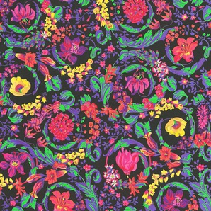 Versace Vliestapete Wallpaper Versace 5 Floral, leicht strukturiert, abstrakt, gemustert, leicht glänzend, (1 St), Designertapete Tapeten Wohnzimmer Schlafzimmer Küche Flur Design Optik