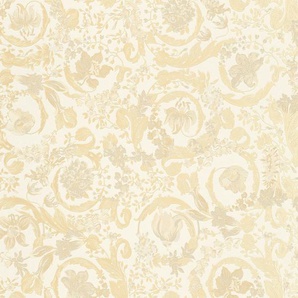 VERSACE Vliestapete Wallpaper Versace 5 Floral Tapeten Gr. B/L: 0,7 m x 10,05 m, Rollen: 1 St., beige (beige, creme, weiß) Vliestapeten