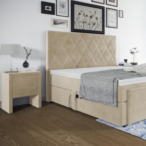 Verstellbares Boxspringbett Phillip – 5 Kopfteile zur Wahl
