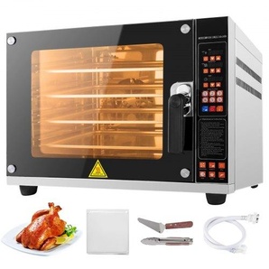 VEVO 4500W Ofen Toasterofen 4-stufiger Konvektionsofen mit Sprühfunktion 220V Arbeitsplatte 0-350 ℃ Air Fryer-Ofen Arbeitsplatte Toasterofen RFXHLDZB000000001V2