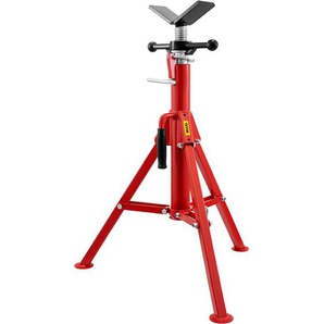 Mophorn - vevor Rohrstütze Kohlenstoffstahl Rohrständer V-Kopf Max. Belastbarkeit 1134 kg Rohrbock Höhenverstellbar von 61 bis 107 cm klappbare Beine