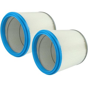 Vhbw - 2x Faltenfilter kompatibel mit Renfert Cyclone Staubsauger - Filter, Patronenfilter, weiß silber blau