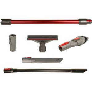 Vhbw - 6-tlg. Staubsauger Zubehör-Set kompatibel mit Dyson V15 Detect Detect Absolute, Detect Absolute Extra, Detect + Rot