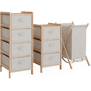 Vicco - Badmöbel-Set Bruno, Beige, 3 Teile