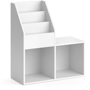 Vicco - Bücherregal Luigi, Weiß, 72 x 79 cm
