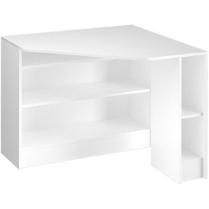Vicco - Eckschreibtisch Alvaro, Weiß, 94 x 94 cm