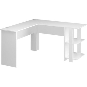Vicco - Eckschreibtisch Nikita, Weiß, 140 x 140 cm