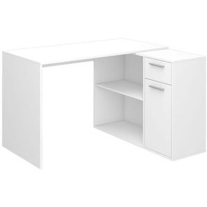 Vicco - Eckschreibtisch Robin, Weiß, 120 x 60 cm