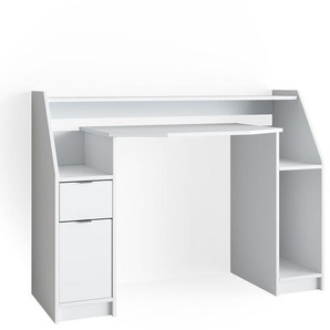 Vicco - Gaming Tisch Joel, Weiß, 123.2 x 45 cm