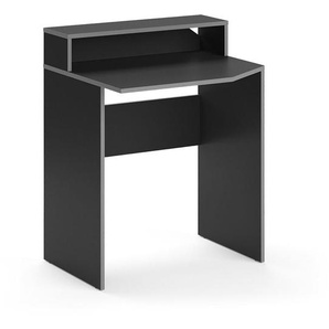 Vicco - Gaming Tisch Kron, Schwarz, 70 x 60 cm