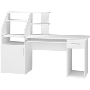 Vicco - Schreibtisch Edwin, Weiß, 166 x 50.5 cm