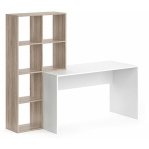 Vicco - Schreibtisch Mara, Weiß/Sonoma, 166.8 x 59 cm