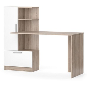 Vicco - Schreibtisch Tomy, Sonoma/Weiß, 150 x 59.3 cm