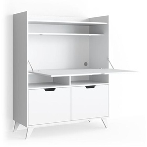 Vicco - Sekretär Schreibtisch Berdi, Weiß, 110 x 45 cm