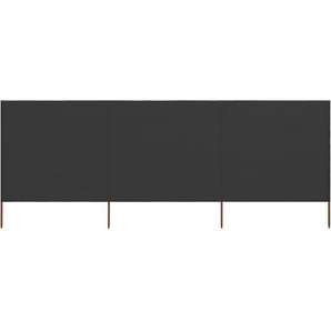 Vidaxl - 3-teiliges Windschutzgewebe 400 x 160 cm Anthrazit