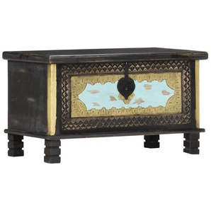 Vidaxl - Aufbewahrungstruhe Schwarz 80x40x45 cm Mango Massivholz 266873