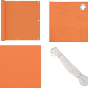 vidaXL Balkon Sichtschutz Orange 90x600 cm Oxford Gewebe - Sichtschutz Balkon - Balkonsichtschutz - Balkon-Sichtschutz - Balkonzaun HL135051