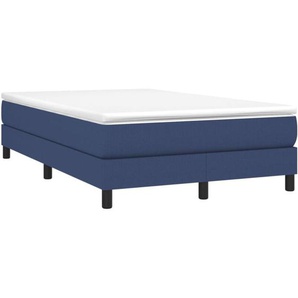 Vidaxl - Bettgestell ohne Matratze Blau 120x200 cm Stoff