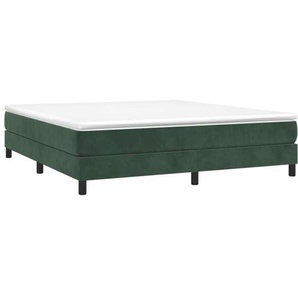 Vidaxl - Bettgestell ohne Matratze Dunkelgrün 160x200 cm Samt
