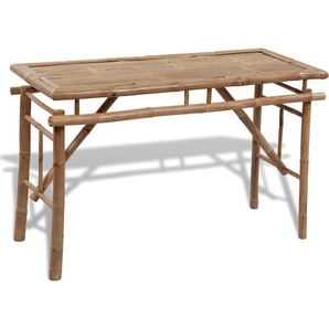 vidaXL Biertisch mit 2 Bänken 100 cm Bambus 41502