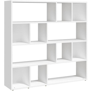 vidaXL Bücherregal/Raumteiler Weiß 105x24x102 cm