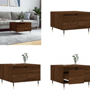 vidaXL Couchtisch Braun Eichen Optik 55x55x36,5 cm Holzwerkstoff - Couchtisch - Couchtische - Beistelltisch - Sofatisch HL830755
