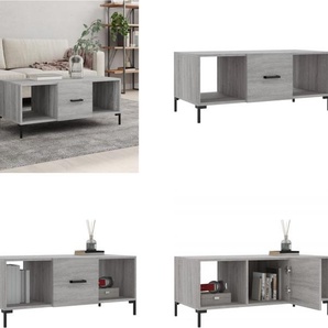 vidaXL Couchtisch Grau Sonoma 102x50x40 cm Holzwerkstoff - Couchtisch - Couchtische - Beistelltisch - Sofatisch HL829306