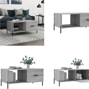 vidaXL Couchtisch Grau Sonoma 90x50x40 cm Holzwerkstoff - Couchtisch - Couchtische - Beistelltisch - Sofatisch HL829226