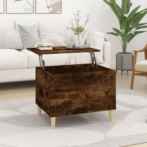 vidaXL Couchtisch Räuchereiche 60x44,5x45 cm Holzwerkstoff - Couchtisch - Couchtische - Beistelltisch - Sofatisch HL819569